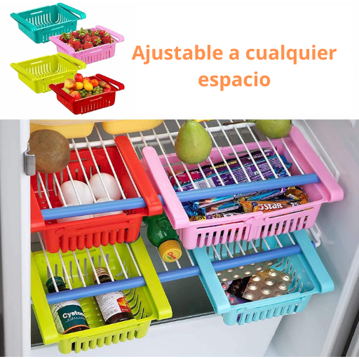 Organizador de cajones de plástico para nevera ( colores variados )