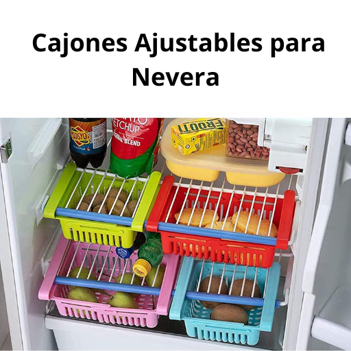 Organizador de cajones de plástico para nevera ( colores variados )
