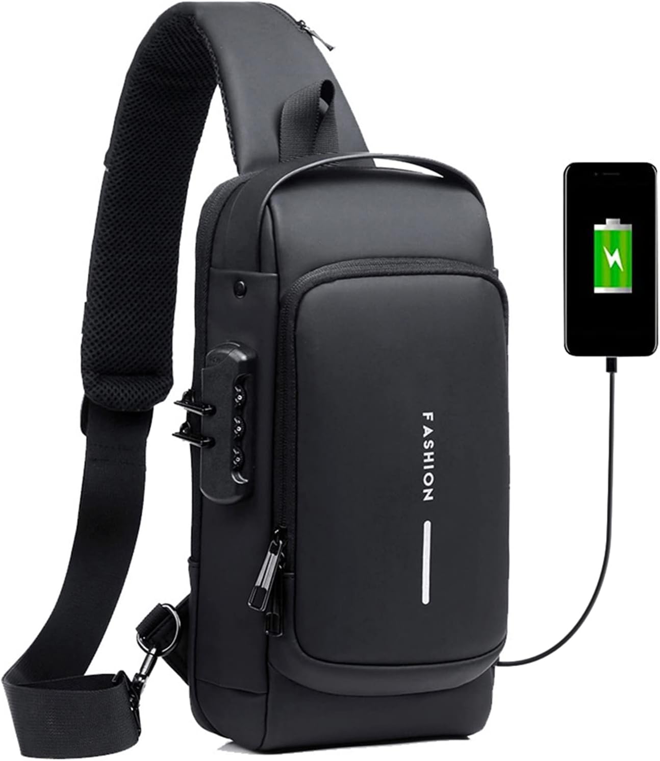 Bolso cruzado antirrobo negro